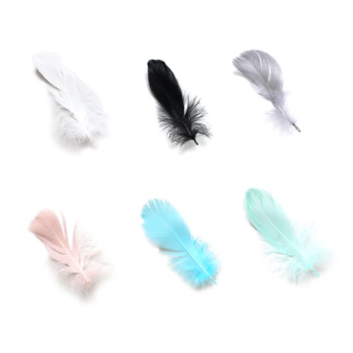 데코장식 - 거위깃털 ( 10개입 색상선택 )