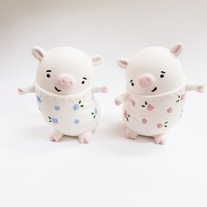 수제몰드 - 춤추는 아기 돼지 2종 / 돼지몰드 / 비누 석고방향제 동물 실리콘 (선택)